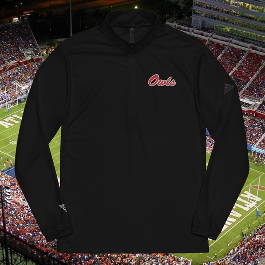 Owls Adidas Sideline Quarter zip pullover