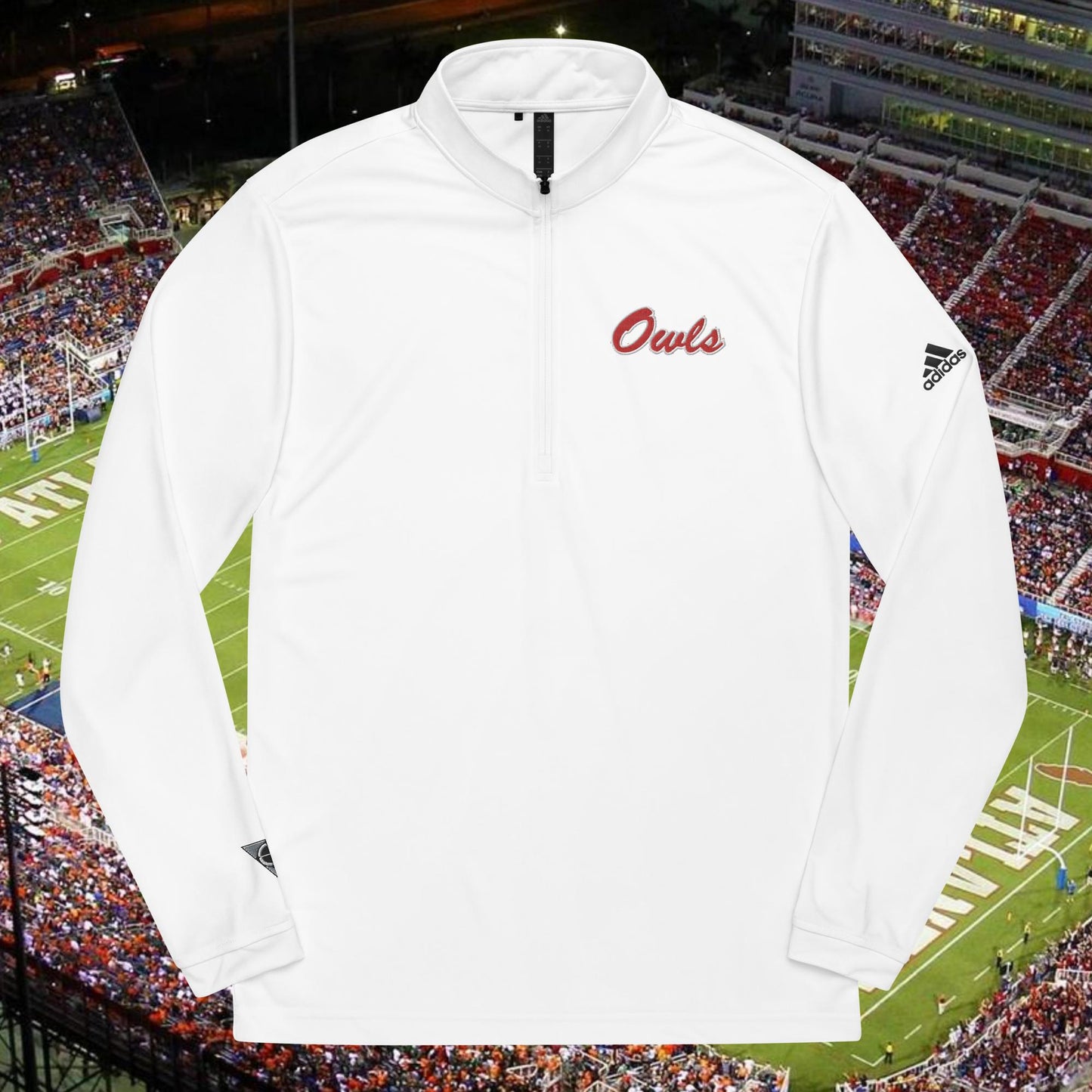 Owls Adidas Sideline Quarter zip pullover