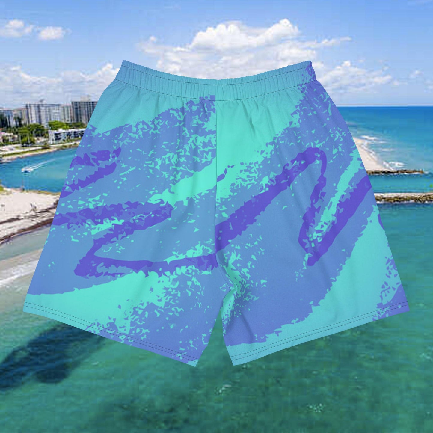 Teal Paradise Ozone shorts