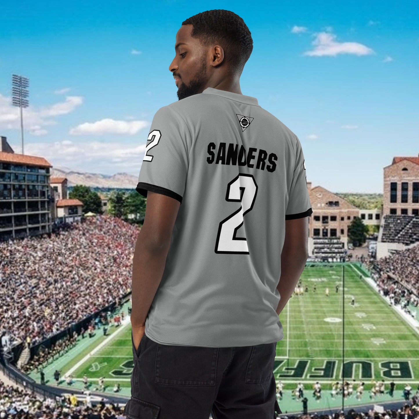 Shedeur Sanders 'Silver Rush' Colorado LightWeight Football Jersey NIL
