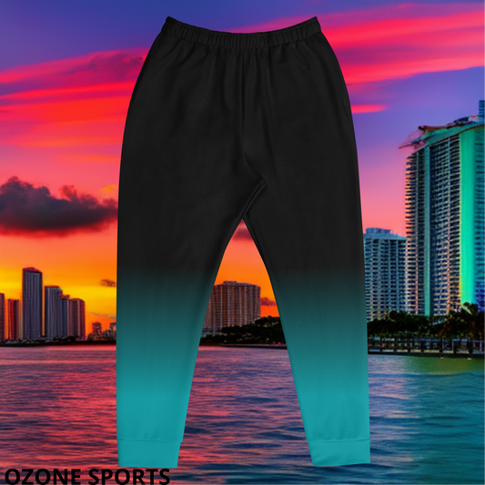 Midnight Teal Fade Ozone Men's Joggers