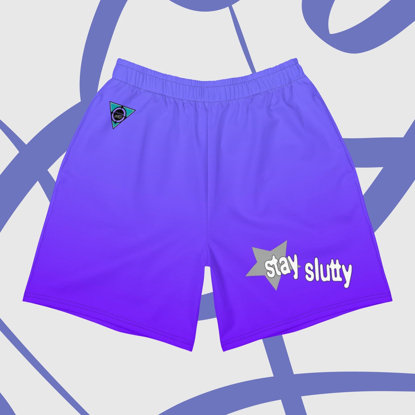 Stay Slutty Lavender Blue Fade Ozone Shorts