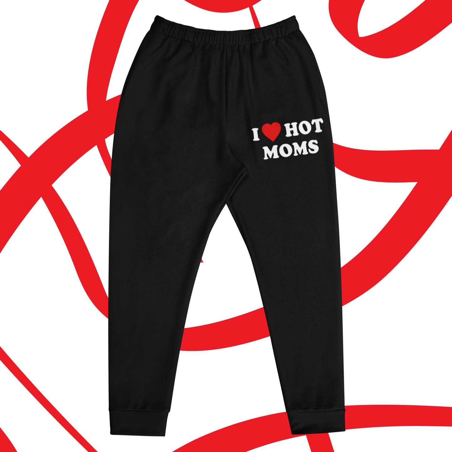 I Love Hot Moms Black Ozone Men's Joggers