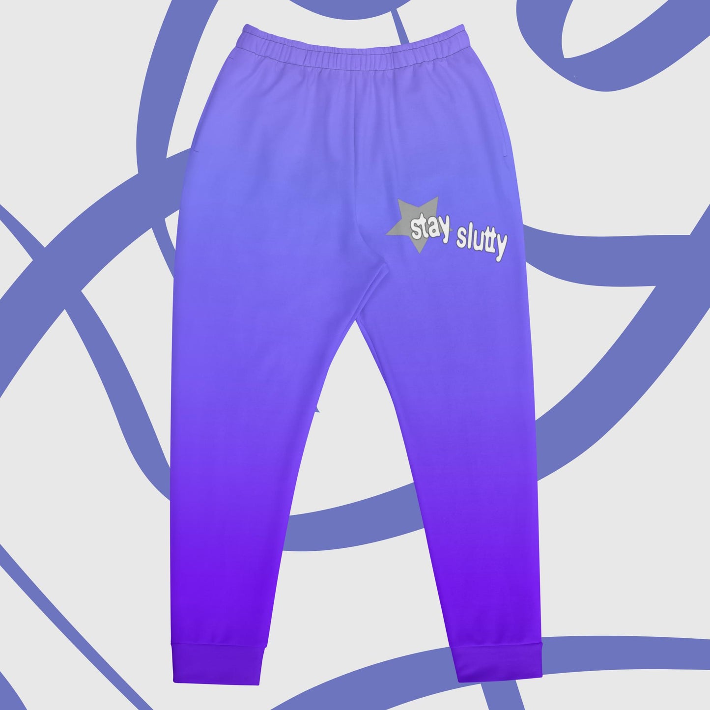 Stay Slutty Lavender Ozone Mens's Joggers