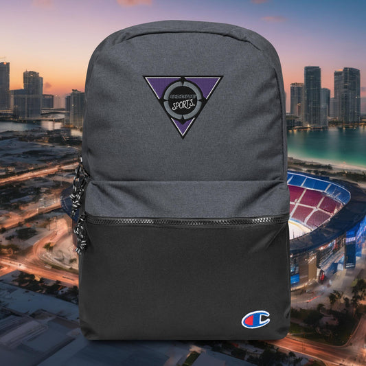 Ozone Sports Purple Embroidered Champion Backpack