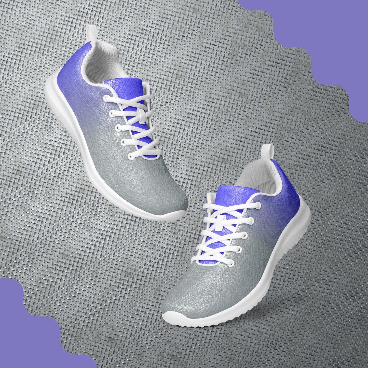 Steel Lavender FlyKnit OzoneShocks Men’s Athletic Shoes
